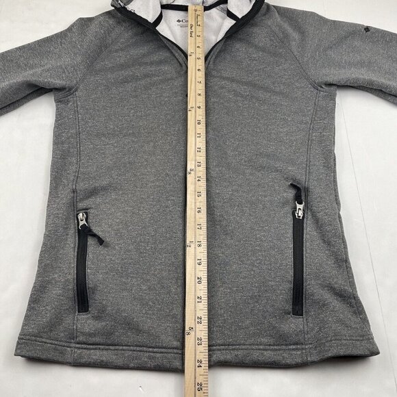 Columbia Golf Full Zip Hoodie Sweatshirt Women’s Size S Gray Polyester Light - Picture 5 of 12